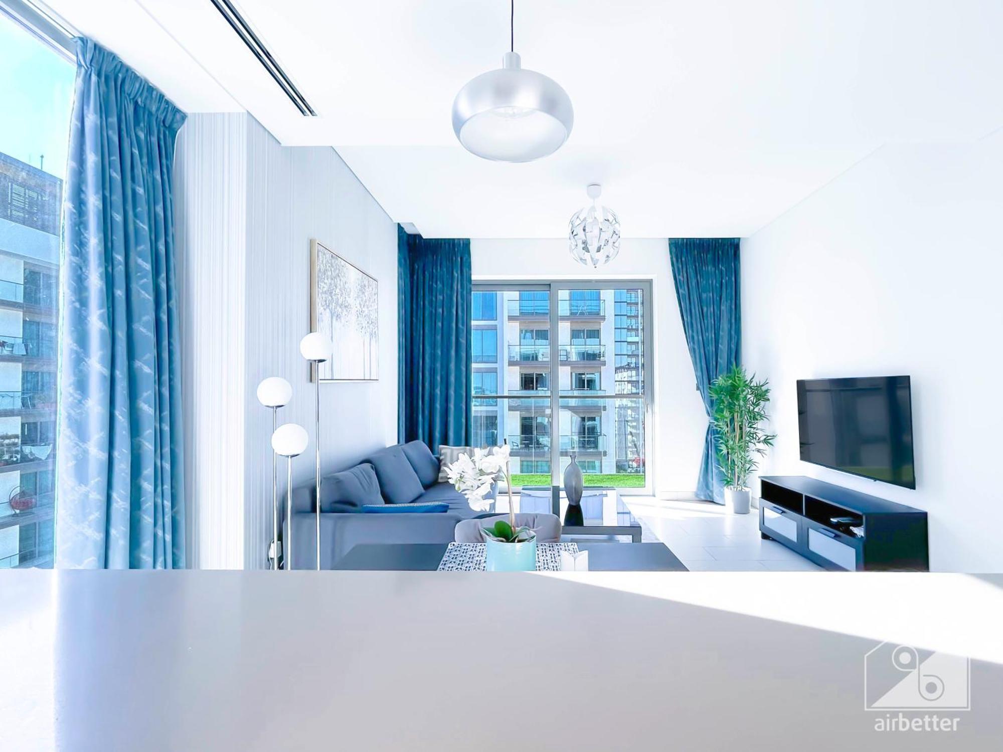 Luxurious Comfort 1-bedroom At Sobha Hartland Greens Mbr Dubai